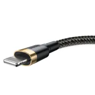 Cablu USB Lightning Baseus Cafule 2A 3m (auriu/negru)