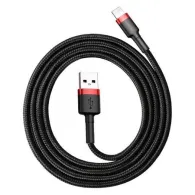 Cablu USB Lightning Baseus Cafule 2A 3m (negru/roșu)