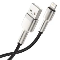 Cablu USB pentru Lightning Baseus Cafule, 2,4A, 0,25m (negru)