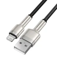 Cablu USB pentru Lightning Baseus Cafule, 2,4A, 0,25m (negru)