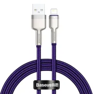 Cablu USB pentru Lightning Baseus Cafule, 2,4A, 1m (violet)