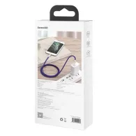 Cablu USB pentru Lightning Baseus Cafule, 2,4A, 1m (violet)