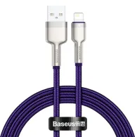 Cablu USB pentru Lightning Baseus Cafule, 2,4A, 1m (violet)