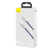 Cablu USB pentru Lightning Baseus Cafule, 2,4A, 1m (violet)
