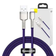 Cablu USB pentru Lightning Baseus Cafule, 2,4A, 1m (violet)