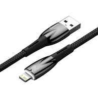 Cablu USB pentru Lightning Baseus Glimmer Series, 2,4A, 2 m (negru)