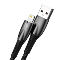 Cablu USB pentru Lightning Baseus Glimmer Series, 2,4A, 2 m (negru)