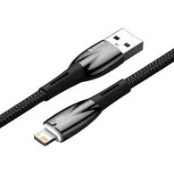 Cablu USB pentru Lightning Baseus Glimmer Series, 2,4A, 2 m (negru)