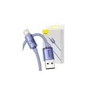 Cablu USB to Lightning Baseus Crystal, 2.4A, 1.2m (Mov)