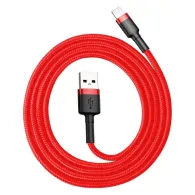 Lightning USB Baseus Cafule 2.4A cablu 1m (czerwony)