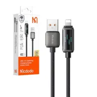 Mcdodo CA-5250 Cablu USB-A la Lightning, afișaj LED, 1,2 m