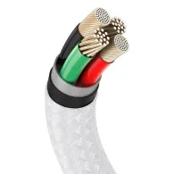 USB la Lightning cablu Baseus Cafule, 2.4A, 1m (biały)