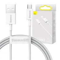 Baseus Cablu Superior Series USB to micro USB, 2A, 1m (alb)