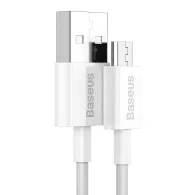 Baseus Cablu Superior Series USB to micro USB, 2A, 1m (alb)