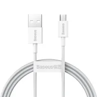 Baseus Cablu Superior Series USB to micro USB, 2A, 1m (alb)