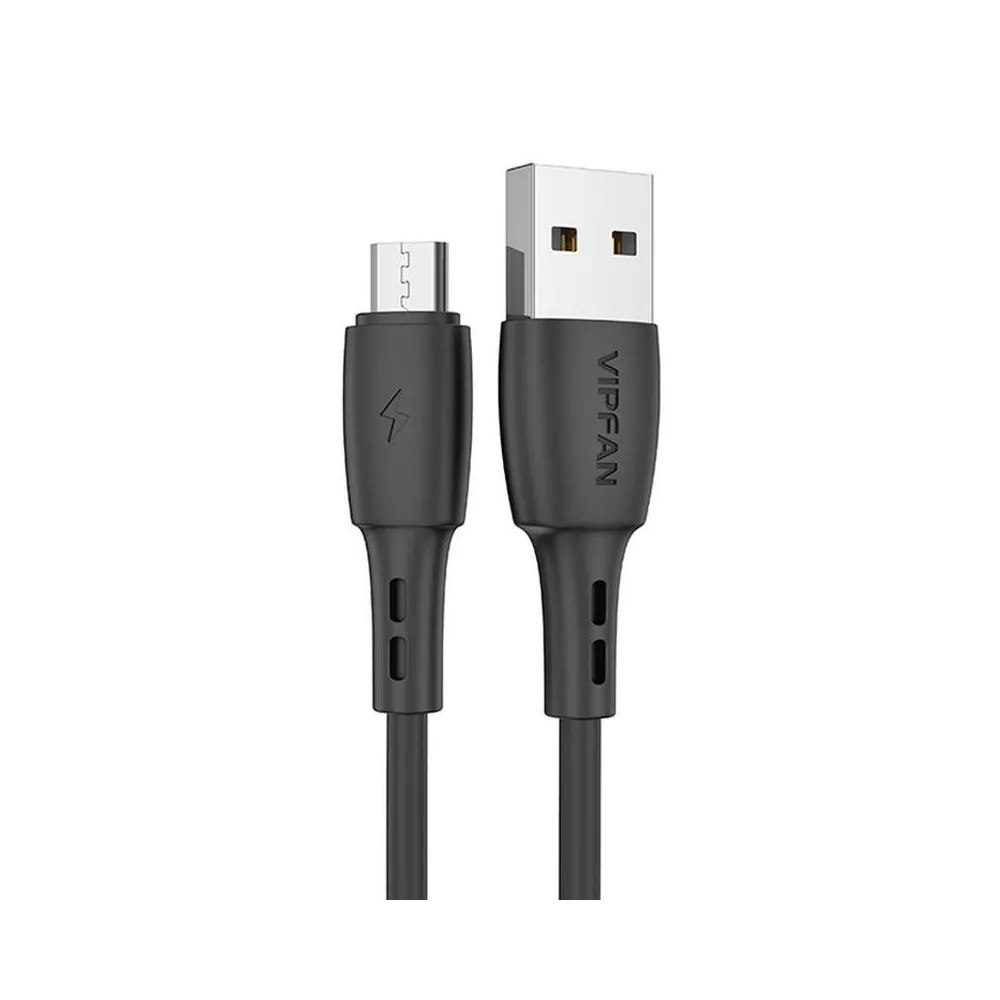 Cablu USB la Micro USB Vipfan Racing X05, 3A, 1m (negru)