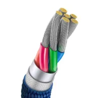 Baseus Crystal Shine USB la USB-C cablu, 100W, 2m (albastru)