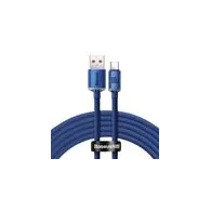 Baseus Crystal Shine USB la USB-C cablu, 100W, 2m (albastru)