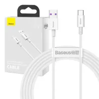Cablu Baseus Superior Series USB la USB-C, 66W, 2m (Alb)