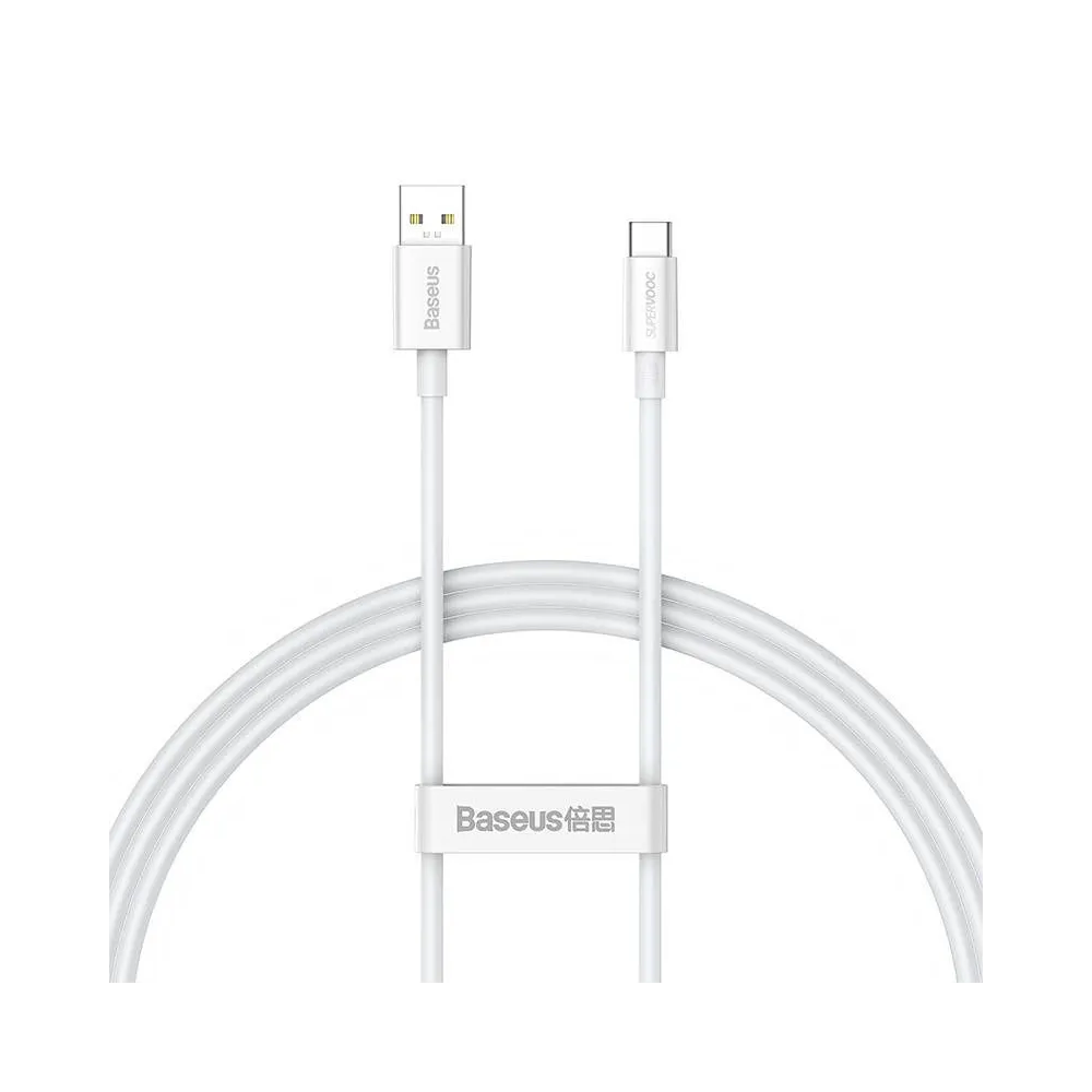 Cablu USB do USB-C Baseus Superior Series, 65W, 1m (biały)