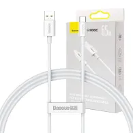 Cablu USB do USB-C Baseus Superior Series, 65W, 1m (biały)