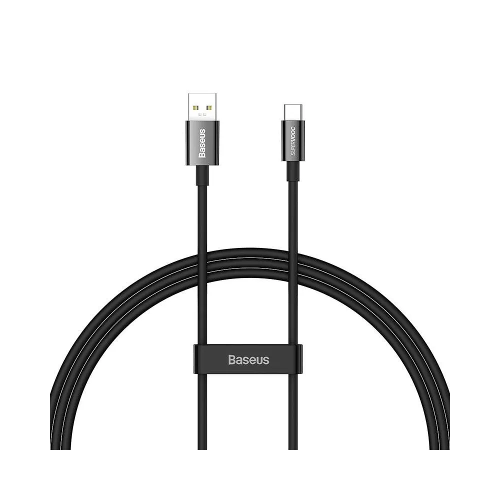 Cablu USB do USB-C Baseus Superior Series, 65W, 1m (czarny)
