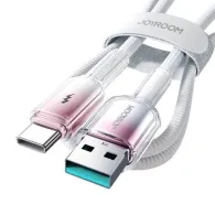Joyroom S-A42 3A USB-A USB-C Cablu 1.2m alb
