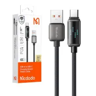 Mcdodo CA-2350 Cablu USB-A la USB-C, 6A, afișaj LED, 1,2 m