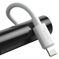 Cablu de date USB Baseus Simple Wisdom, USB la Lightning PD, 20W (2buc/ set), 1.5m (alb)