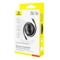 Cablu USB Baseus Free2Pull USB-C la iP 20W 1m (negru)