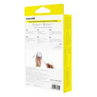Cablu USB Baseus Free2Pull USB-C la iP 20W 1m (violet)