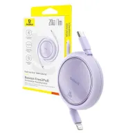 Cablu USB Baseus Free2Pull USB-C la iP 20W 1m (violet)