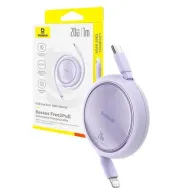 Cablu USB Baseus Free2Pull USB-C la iP 20W 1m (violet)