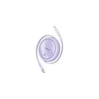 Cablu USB Baseus Free2Pull USB-C la iP 20W 1m (violet)