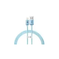 Cablu USB la iP Baseus Crystal Shine, 2.4A, 1.2m (albastru)
