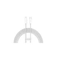 Cablu USB-C Baseus pentru seria Lightning Dynamic, 20W, 2m (alb)