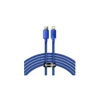 Cablu USB-C la Lightning Baseus Crystal Shine, 20W, PD, 2m (niebieski)
