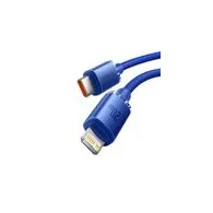 Cablu USB-C la Lightning Baseus Crystal Shine, 20W, PD, 2m (niebieski)