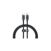 Cablu USB-C to Lightning Baseus Crystal, 20W, 1,2 m (negru)