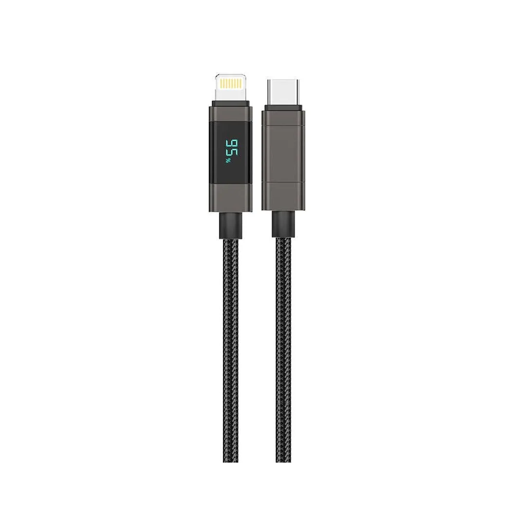 Foneng XS05 PD27W Cablu USB-C către Lightning, 1,2 m (negru)