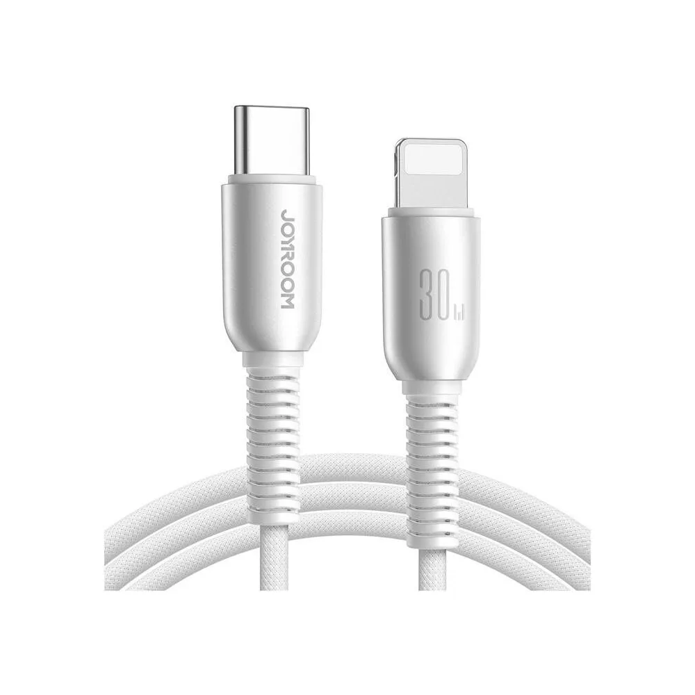 Joyroom S-A51 30W USB-C cablu Lightning, 1.2m gri