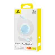 Baseus Free2Pull Mini USB-C la USB-C 60W cablu USB, 1m (albastru)