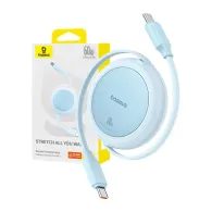 Baseus Free2Pull Mini USB-C la USB-C 60W cablu USB, 1m (albastru)