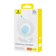 Baseus Free2Pull Mini USB-C la USB-C 60W cablu USB, 1m (albastru)
