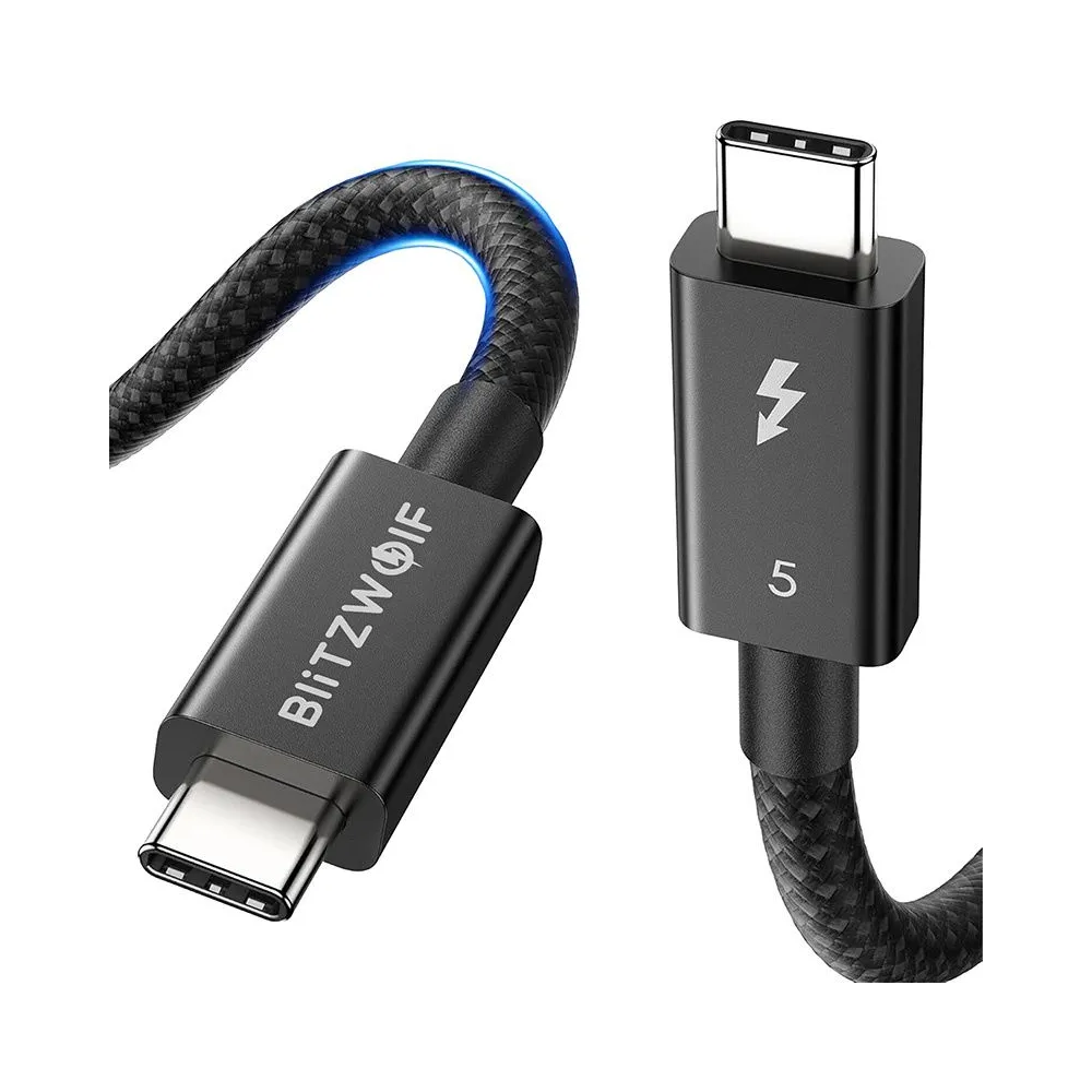 BlitzWolf BW-HDC8 240W USB-C la USB-C cablu, 1.5m (negru)