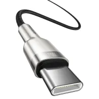 Cablu de date USB-C la USB-C Baseus Cafule, 100W, 1m (negru)