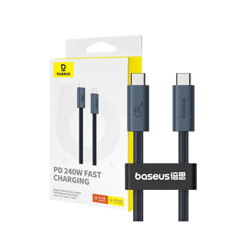 Încărcare rapidă USB-C Baseus Flash 240W 1m (negru)