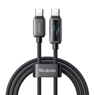 Mcdodo CA-4250 Cablu USB-C la USB-C, 100W, afișaj LED, 1,2m