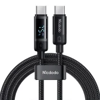 Mcdodo CA-5780 USB-C la USB-C 60W cablu de date 1.2m (negru)