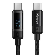 Mcdodo CA-5780 USB-C la USB-C 60W cablu de date 1.2m (negru)
